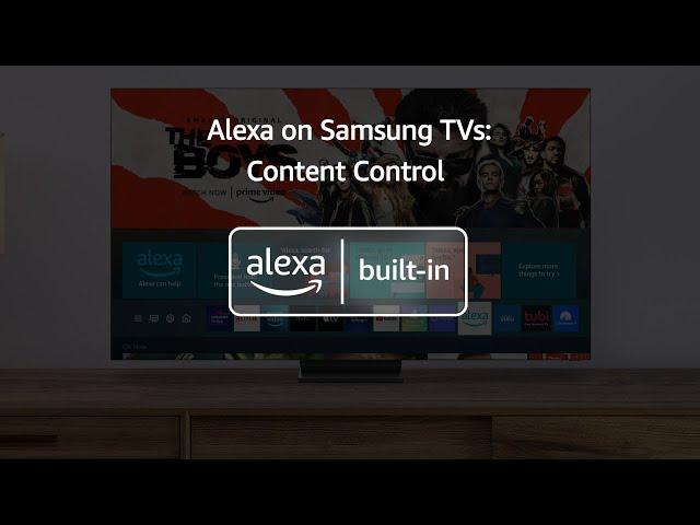 How to control your Samsung TV with Alexa | Amazon Alexa Built-in