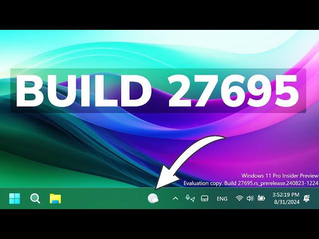 New Windows 11 Build 27695 – New Taskbar Change, New UI in Settings and Fixes (Canary)