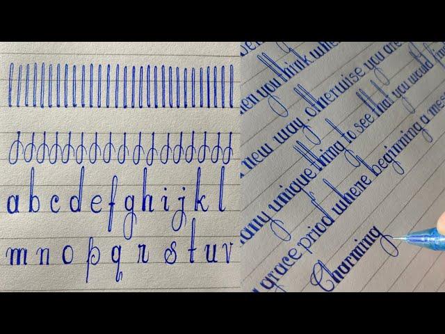 Learn how to write beautiful letters | How to practice handwriting | Simple handwriting practice |