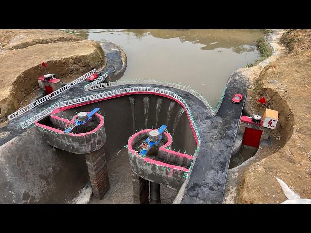 Build mini hydroelectric power plant with two powerful generators