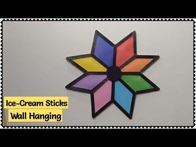 The Best DIY Wall Decor Using Ice Cream Sticks | ice cream stick craft | ice cream stick  work