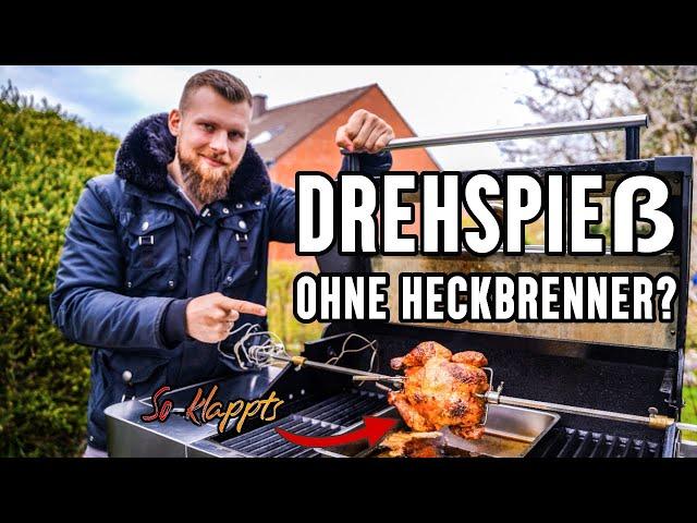 Drehspieß ohne Heckbrenner im Test [Grillhähnchen mit Rösle Videro G4-S + Rotisserie]