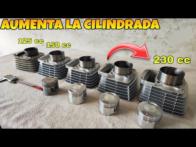 AUMENTA LA CILINDRADA DE UN MOTOR 125 o 150 CC hasta más de 200 CC con este método FÁCIL Y RÁPIDO 