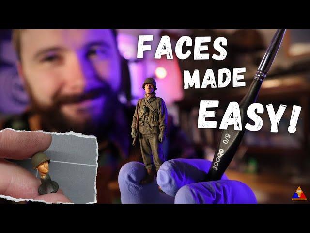 The EASIEST Way to Paint Realistic Scale Model Figure Faces