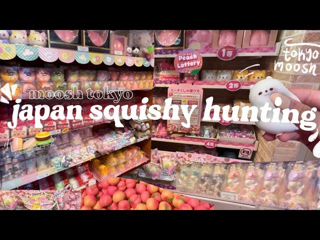 japan moosh squishy shopping 🫧🪞 // harakuju street hunting 🪐—ibloom, sanrio, vending machines 