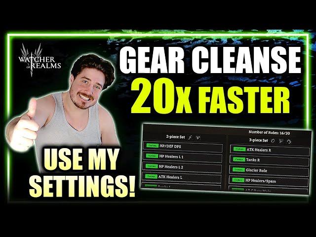 Make Gear Cleansing EASY! ALL PLAYERS Can Use My Gear Recommendation Settings! ⁂ Watcher of Realms