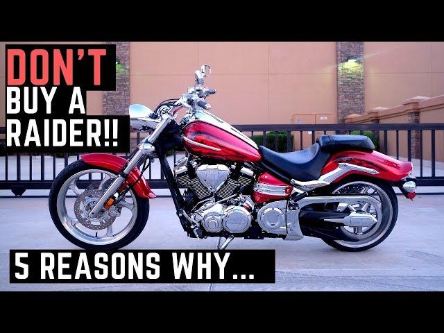 Do NOT Buy a Yamaha Raider! 5 Reasons Why, Dislikes, Complaints, Honest Review 1900cc