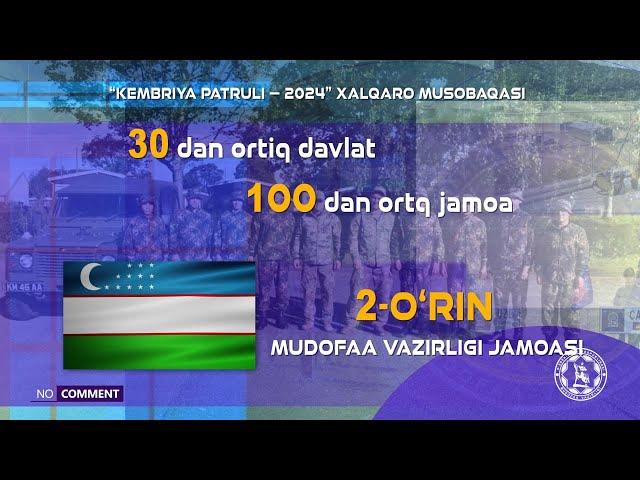 Oʻzbekiston Mudofaa vazirligi jamoasi “Kembriya patruli” xalqaro musobaqasida 2-oʻrinni egalladi