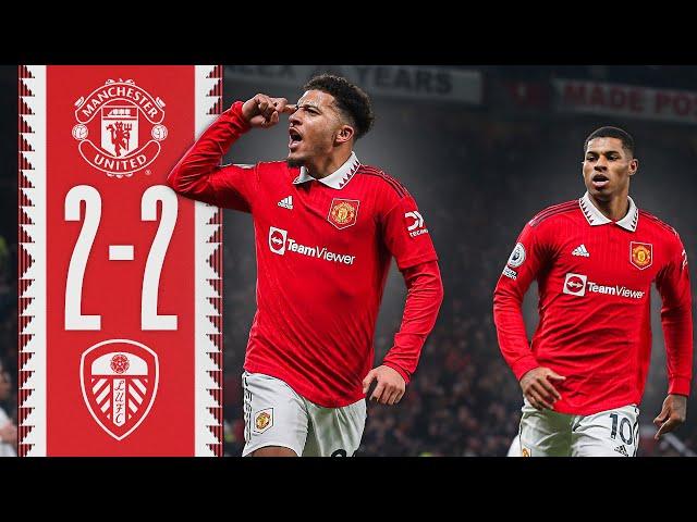 Sancho Scores On Premier League Return! | Man Utd 2-2 Leeds | Highlights