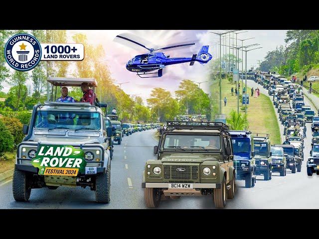 The Largest Land Rover Festival Ever! Over 1000 Entries Broke The World's Guiness Record in Arusha