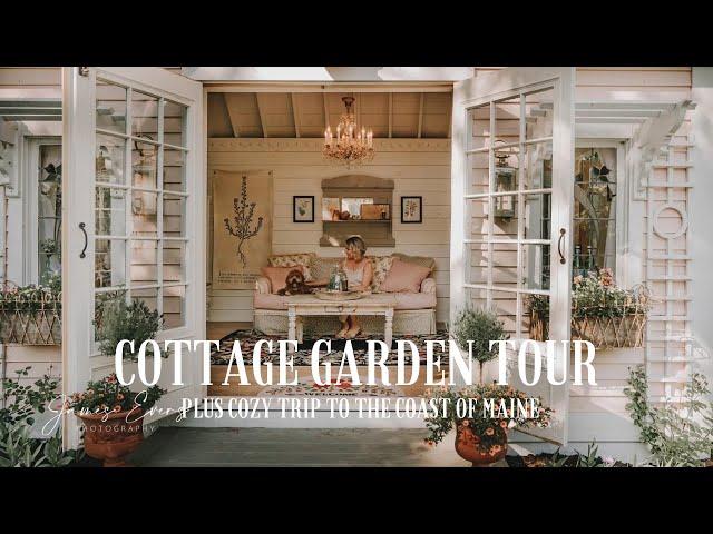 Mid-July Cottage Garden Tour! Garden design. Trip to the Coast of Maine! Slow Living. Cottagecore.