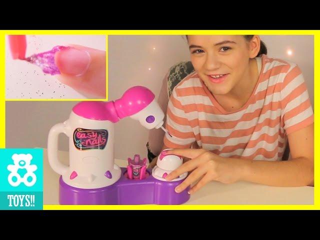 ROBOT NAIL! Easy Nails Nail Spa! PEEL OFF NAIL POLISH! | DIY Tutorial Kids Toy Review |  KITTIESMAMA