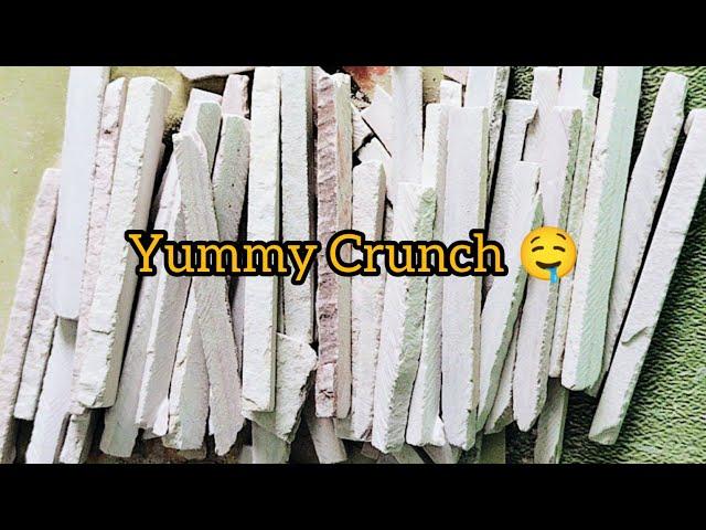 Slate Pencil Cleaning And Eating New ASMR Video || ASMR#Drycleaning#Chalkeating#crunch#viralvideonew