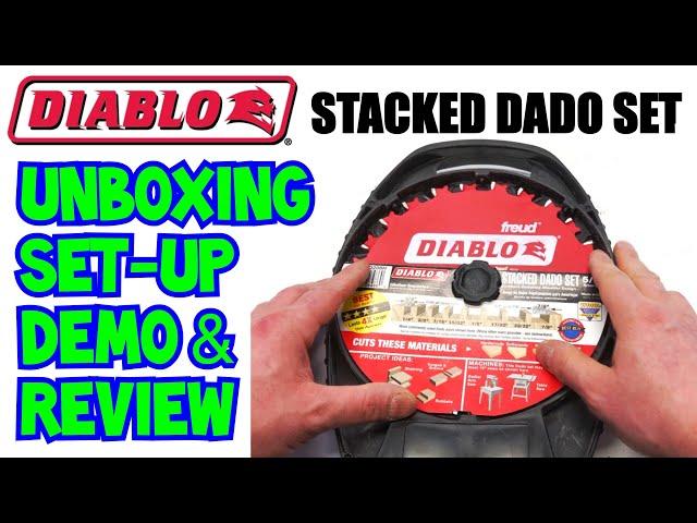 Diablo Stacked Dado Set Unboxing Setup Demo and Review