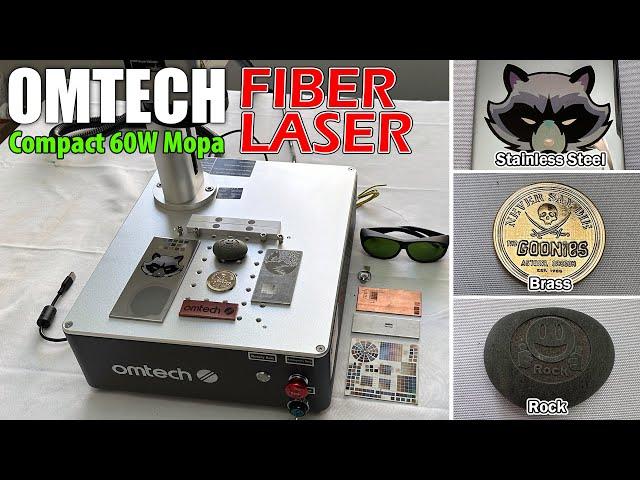 OMTECH Compact 60W MOPA Fiber Laser - ENGRAVING EVERYTHING EASILY!