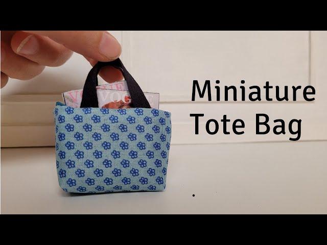 DIY Miniature Tote Bag  | Barbie Doll | How to make Barbie clothes | Easy Tutorial