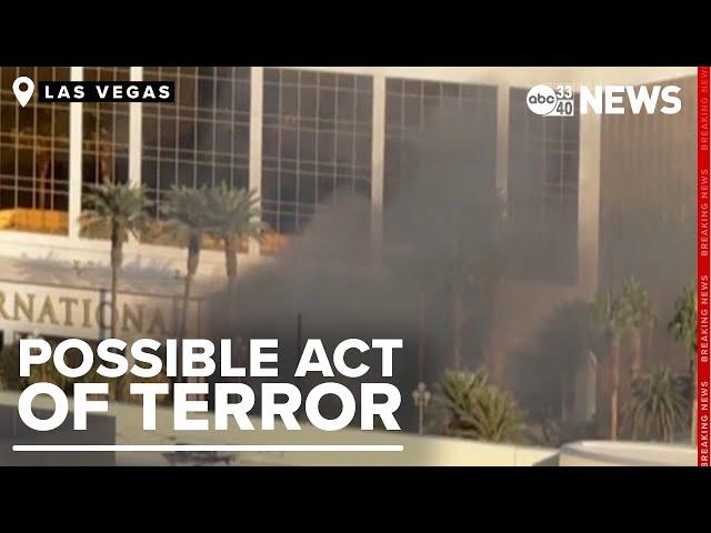 Tesla Cybertruck explosion outside the Trump Las Vegas hotel could be possible act of terror