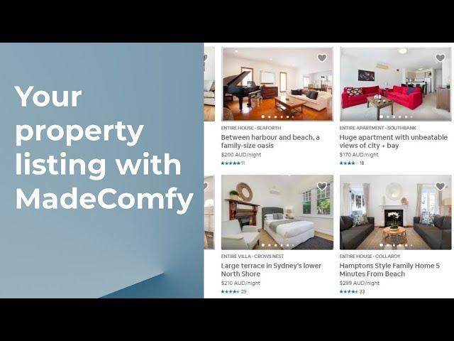 Your property listing with MadeComfy - FAQs