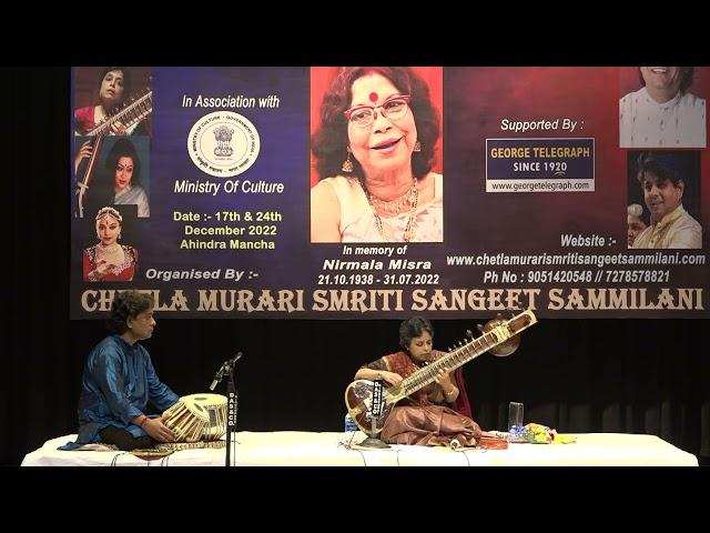 Mita Nag Sitar Recital At Chetla Murari Smriti 2022 In Memory Of Smt Nirmala Misra.....