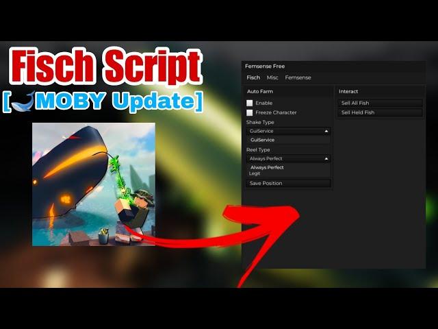 Fisch [MOBY] Script Gui [DUPE, Auto Farm, Auto Sell, ALL Rods, Anti Staff + More] *NO KEY*