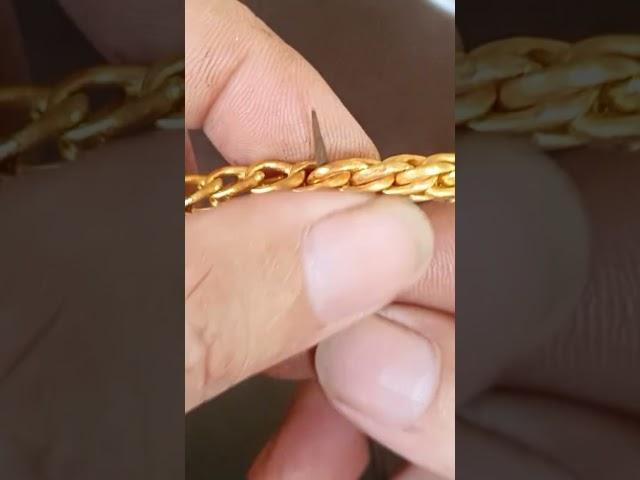 How gold bracelet is made? #jewelry #gold #braceletmaking