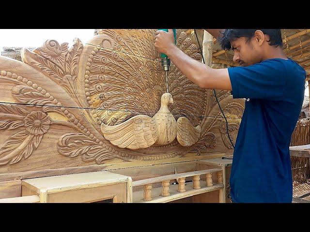 Wood Carving  how To Make Peacock | Wood Working | Design Ajmat Work