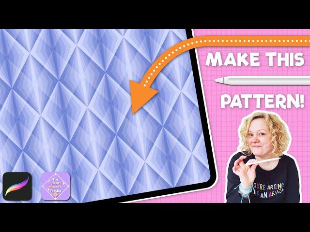 Create a Cool Geometric Diamond Pattern in Procreate (No Drawing Required!)