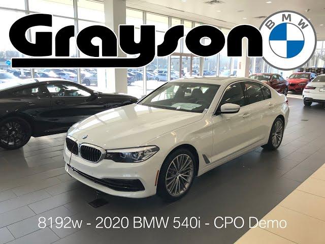 Video Walk Around  - 8192w 2020 BMW 540i - CPO Demo at Grayson BMW in Knoxville, Tennessee