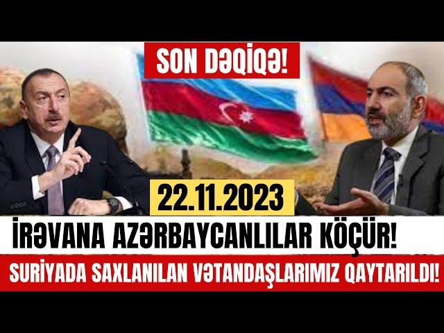 Xəbərlərdə Bu Gün 22.11.2023 En Son Xeberler