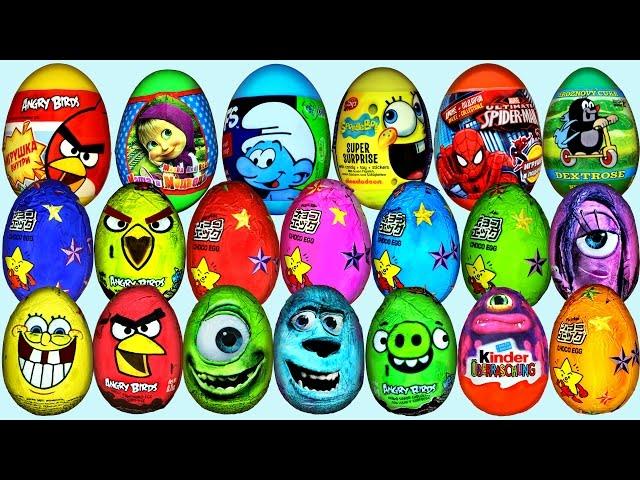 70 Surprise eggs Kinder Surprise Маша и Медведь Disney Pixar Cars 2