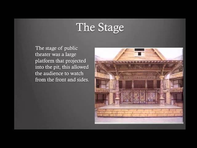 Elizabethan Theater project