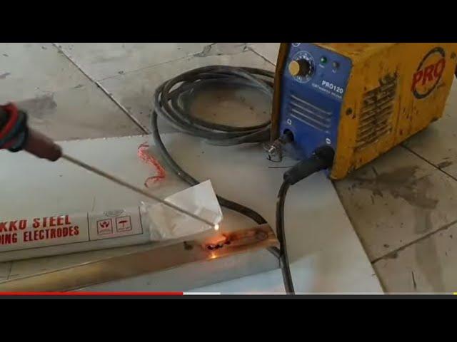 TIG welding is like electrik welding || stainless steel 1mm