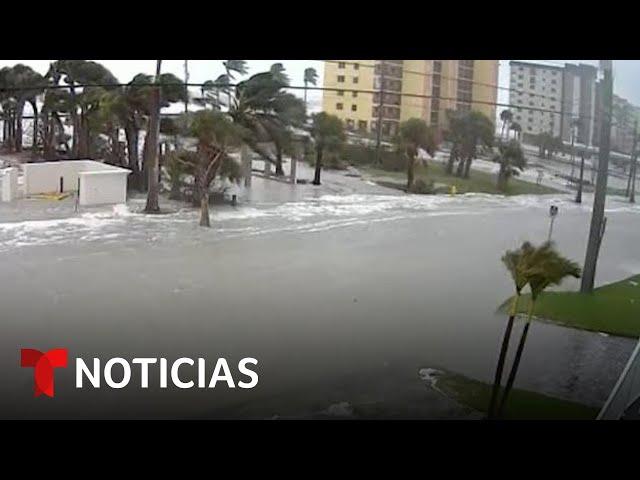 A horas de tocar tierra ya Florida sentía los primeros azotes de Milton | Noticias Telemundo