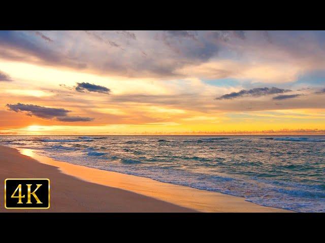 Dreamy Hawaii: Sunset Ambience with Relaxing Ocean Sounds for Stress Relief (4K UHD)