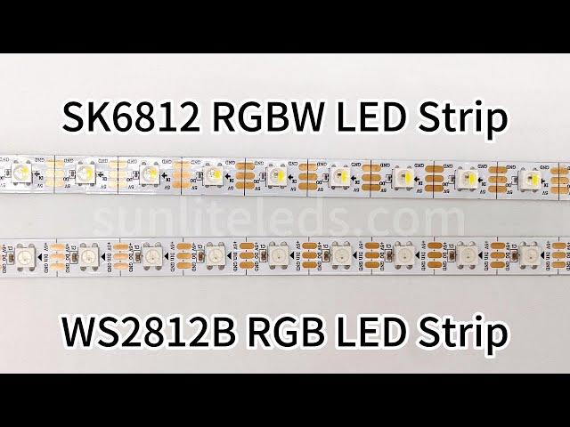 SK6812 VS WS2812B LED Strip Compare