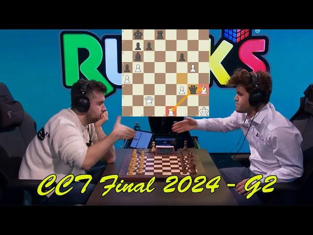 ITALIAN GAME!! Ian Nepomniachtchi vs Magnus Carlsen || CCT Final 2024 - G2