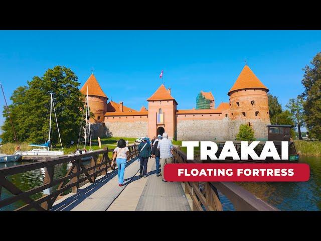 Trakai, Lithuania - 4K Walking Tour - FAIRYTALE Castle on an Island?