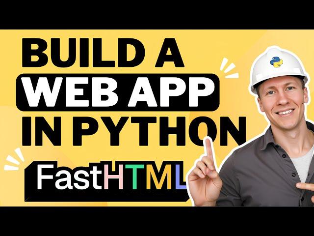 How to Create & Deploy a Python Web Application FAST (fastHTML Tutorial)