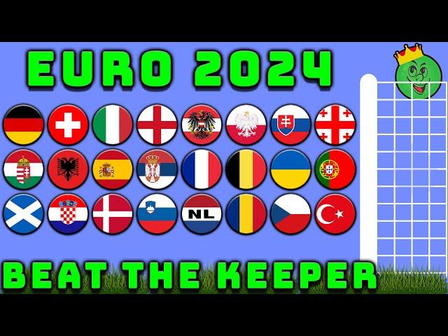 Euro 2024 Beat the Keeper Marble Race Tournament / Marble Race King