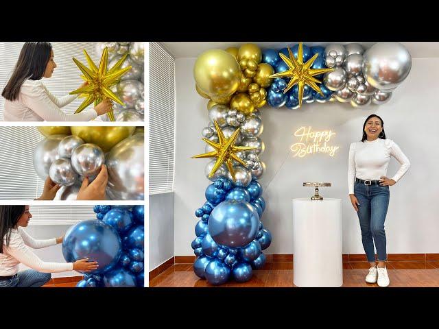 Como hacer un Arco de Globos -  Decoración para cumpleaños  - Balloon Garland