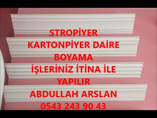 BOYABAT STROPİYER KARTONPİYER BOYA İŞLERİNİZ İTİNA İLE YAPILIR ABDULLAH ARSLAN 0543 243 90 43