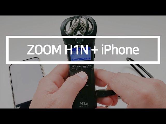 ZOOM H1N Tips - Connecting with iPhone iPad iOS