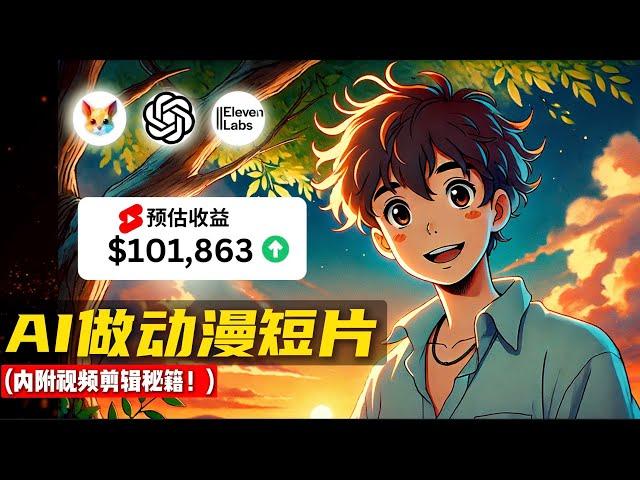 【保姆级教程】免费AI工具制作做动漫励志Youtube Shorts，0基础也能学会！（内附爆火视频剪辑秘籍）｜ How to Make VIRAL AI Generated Anime Videos