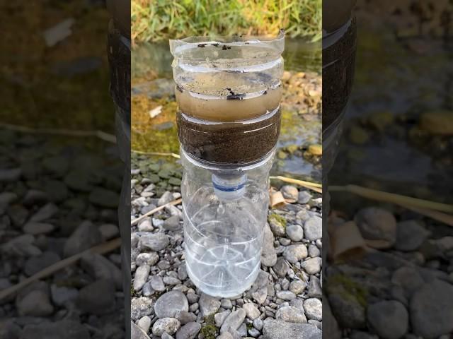 Survival skills: amazing dirty water purification filter #camping #survival #bushcraft #outdoors