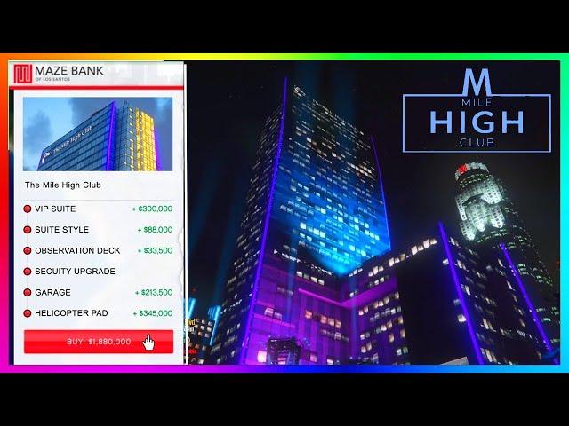 GTA ONLINE NEW MILE HIGH CLUB DLC 2025, Skyscraper Business Property Interior, GTA 6 (GTA 5 Update)