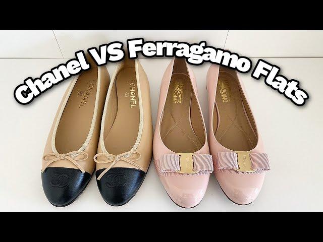 Battle of the Flats: Chanel VS Ferragamo  || Comfort Level, Pricing, Wear and Tear, Pros & Cons