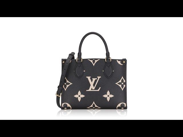 Louis Vuitton Monogram Empreinte Bicolor Onthego PM Noir