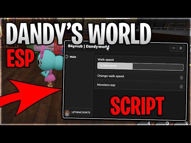 [ALPHA] Dandy's World Script Hack Esp For Monsters & Walkspeed - Roblox 2024