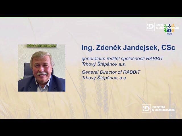 Zdeněk Jandejsek - The importance of animal production in CZ agriculture in ensuring food security