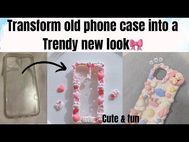 diy cute phone case & charm | easy and trendy make over